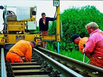 foto af jernbanearbejdere